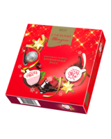 Конфеты шоколадные "Стильные штучки" "Клубничный мусс" в новогодней коробке                         