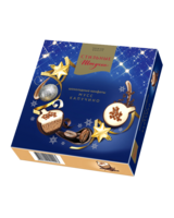 Конфеты шоколадные "Стильные штучки" "Мусс капучино" в новогодней коробке                           