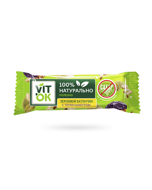 Полезная конфета-батончик с топинамбуром "VITok" без сахара                                         